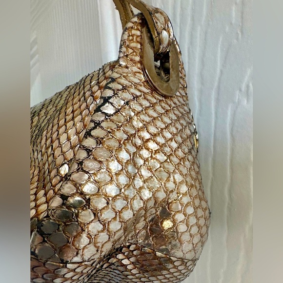 LIMITED ED 2006 Jimmy Choo Python Tulita Mini Bag/ Clutch - Picture 6 of 16